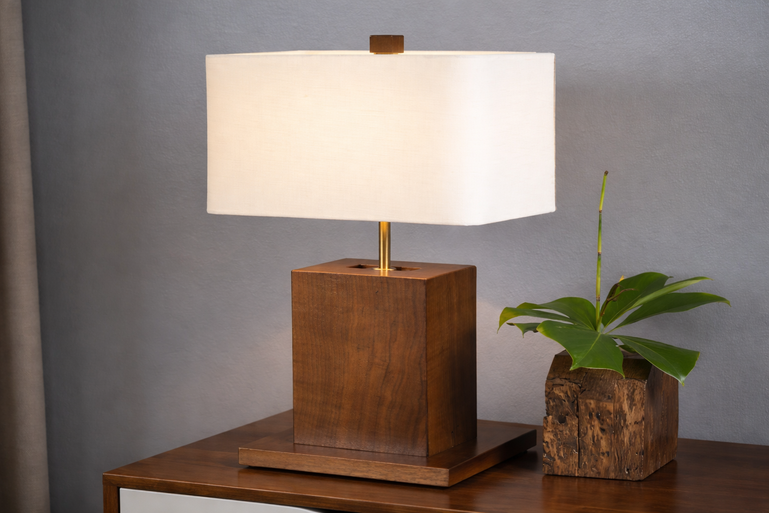 Solid Block Table Lamp